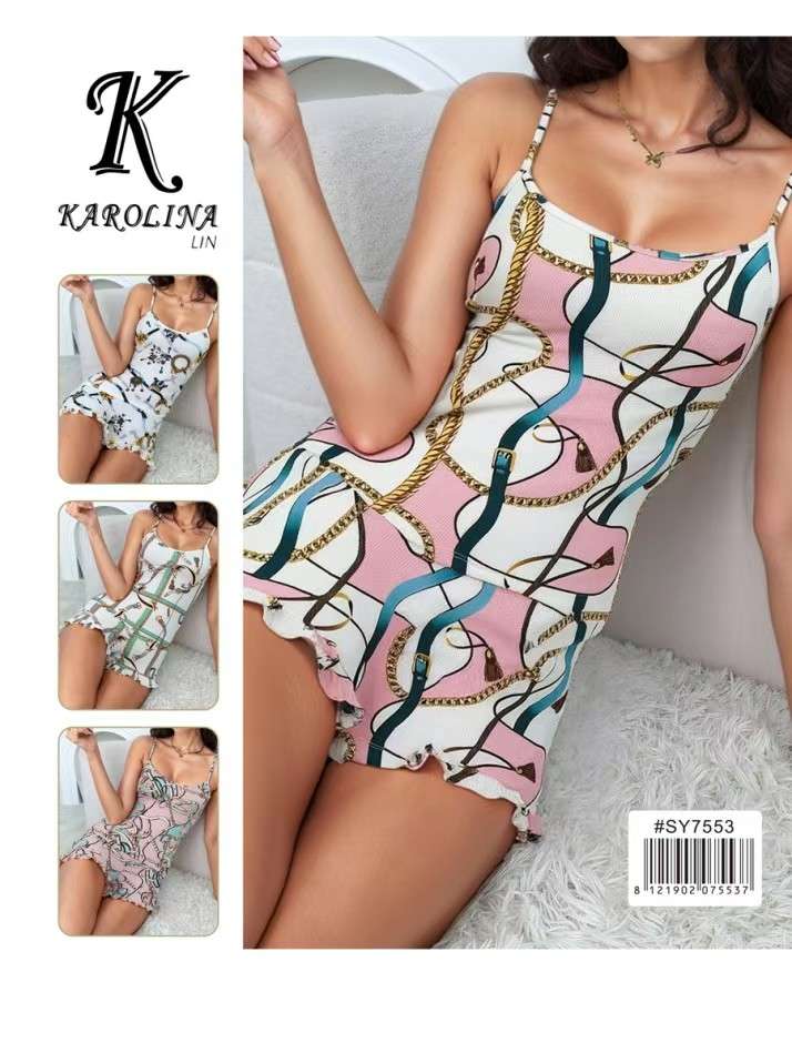 Piżamy Damskie ,  paczka 12szt ,mix kolor