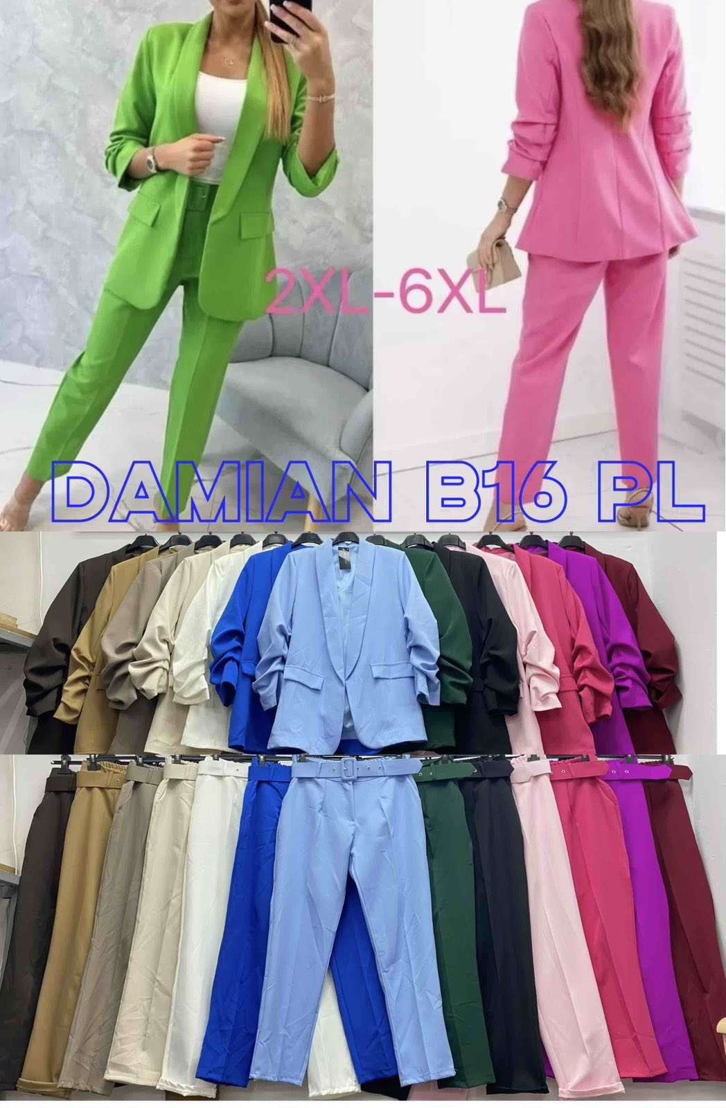 Komplety  Damskie wloska  , Size uni, paczka  6szt ,mix kolor