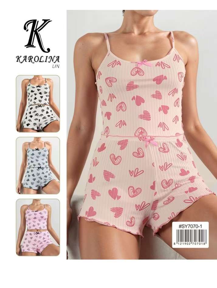 Piżamy Damskie ,  paczka 12szt ,mix kolor