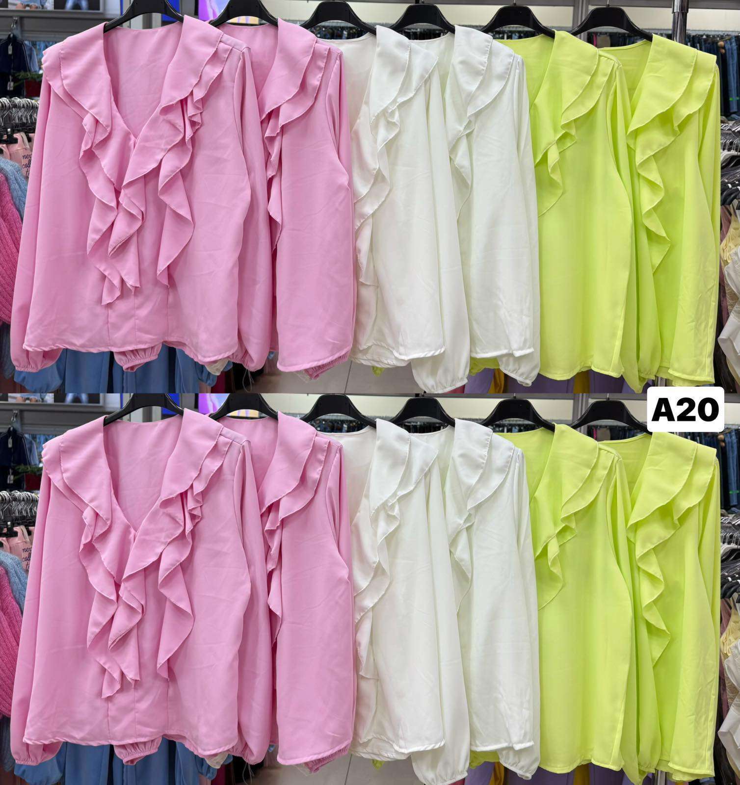 Bluzki Damskie wloska  , Size uni, paczka  6szt ,mix kolor