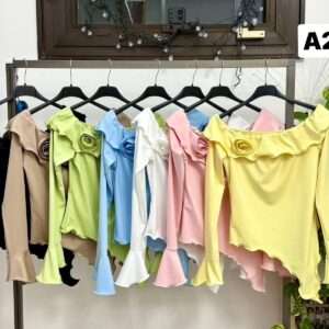 Bluzki Damskie wloska  , Size uni, paczka  6szt ,mix kolor