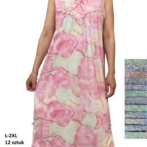 Koszule nocne DAMSKA , Size l-2xl, paczka 12szt ,mix kolor