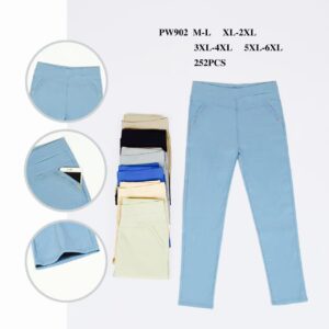 Spodnie DAMSKIE , size m/l-5xl/6xl, paczka 12szt , mix kolor