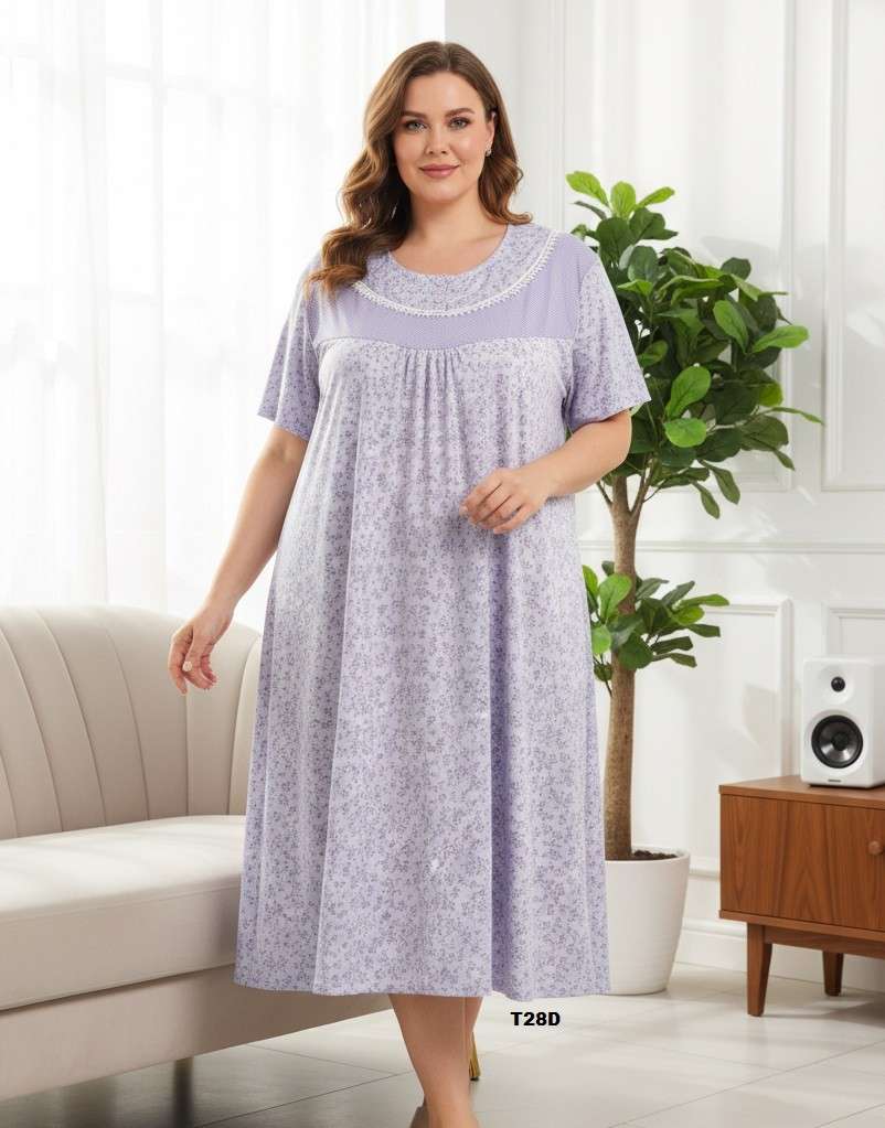 Koszule nocne Damskie , Size m-3xl, paczka 10szt ,mix kolor