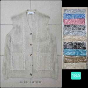 Swetry Damskie , Size xl/2xl-2/3xl, paczka 12szt ,mix kolor