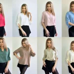 Bluzki Damskie , Size 38-44, paczka 4szt ,1kolor