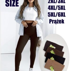 Legginsy DAMSKIE , size 2xl/3xl-5xl/6xl,  paczka 12szt , mix kolor
