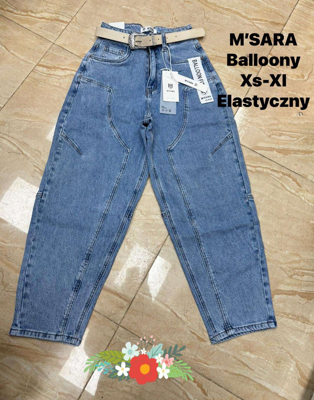 Jeansy Damskie , Size xs-xl , paczka  10szt ,1 kolor