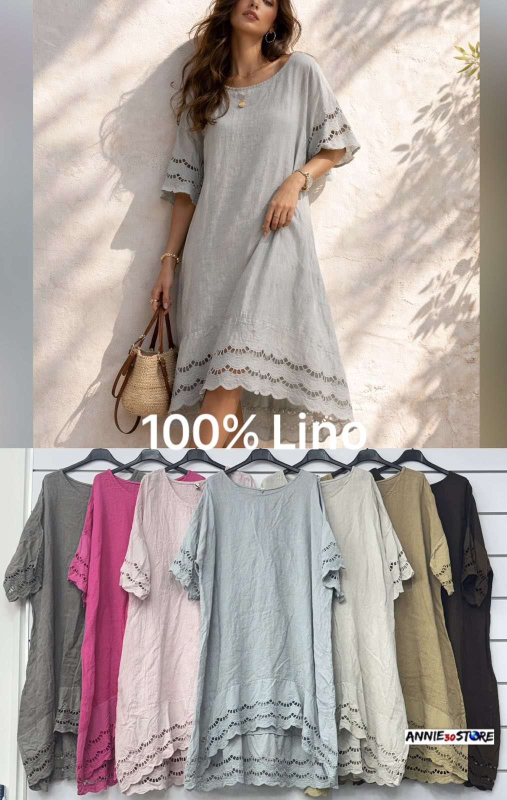 Sukienki  Damskie wloska  , Size uni, paczka  6szt ,mix kolor