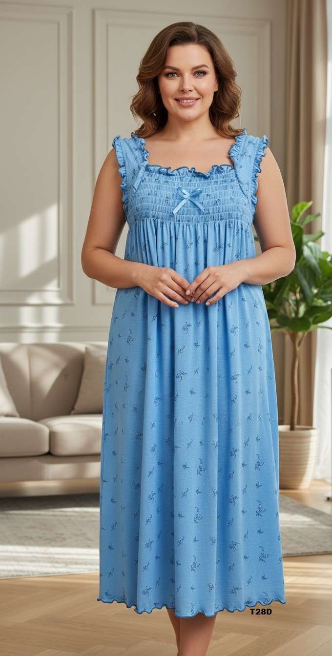 Koszule nocne DAMSKA , Size m-3xl, paczka 10szt ,mix kolor