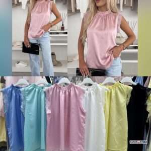 Bluzki Damskie wloska  , Size uni, paczka  6szt ,mix kolor