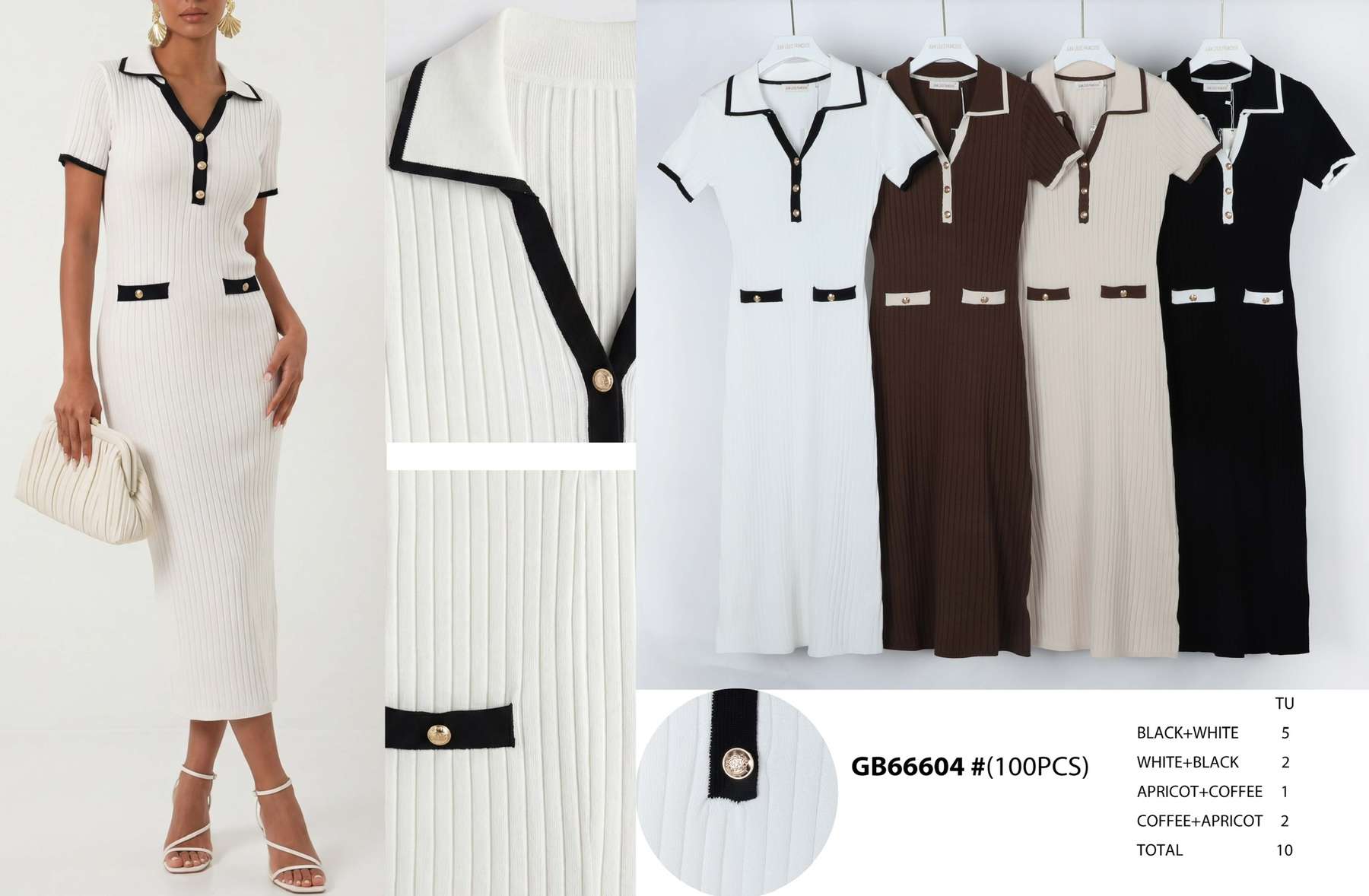 Sukienki damskie , Size uni, paczka 10szt ,mix kolor