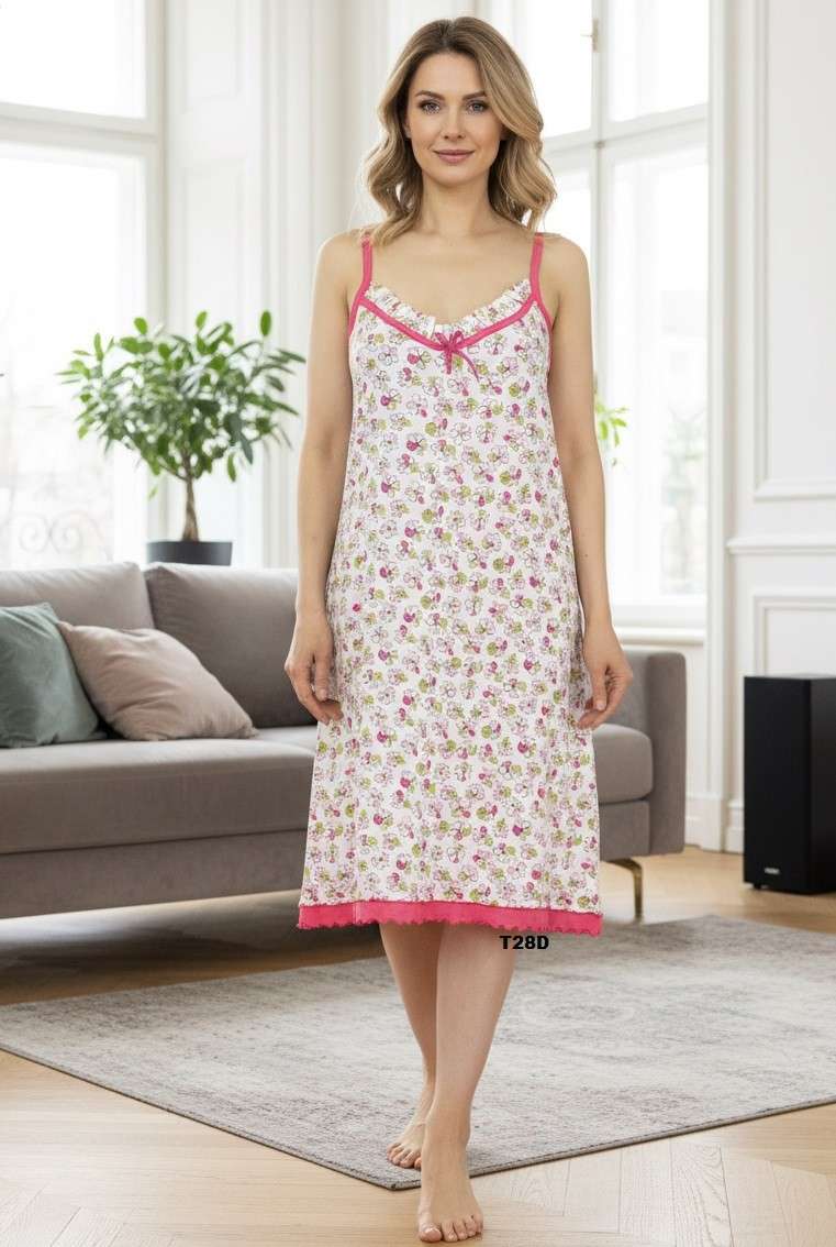 Koszule nocne DAMSKA , Size s-2xl, paczka 10szt ,mix kolor