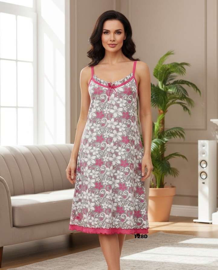 Koszule nocne DAMSKA , Size s-2xl, paczka 10szt ,mix kolor