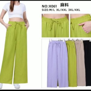 Spodnie DAMSKIE ,size m/l-3xl/4xl , paczka 12szt , mix kolor