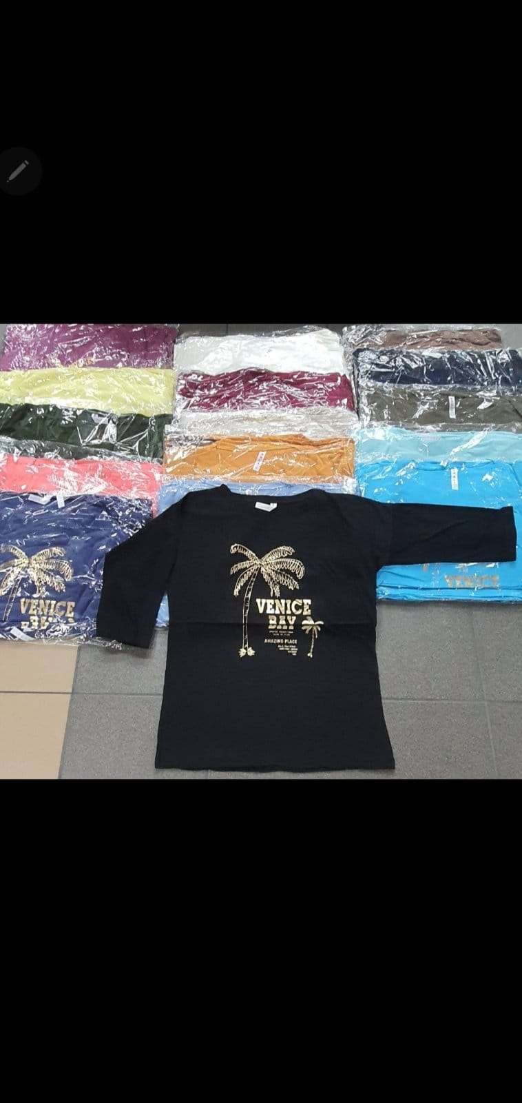 Bluzki damskie , Size m-xl, paczka 12szt ,mix kolor