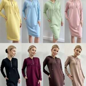 Sukienki Damskie , Size 34-42, paczka 6szt ,1kolor