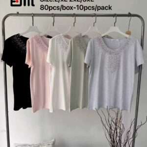 Bluzki Damskie , Size l/xl-2/3xl, paczka 10szt ,mix kolor