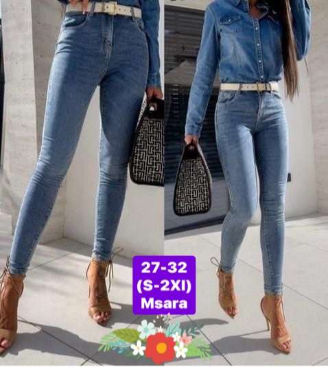 Jeansy Damskie , Size  xs- 2xl  , paczka  10szt ,1 kolor