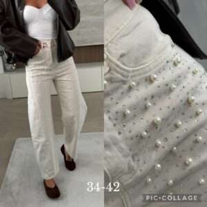 Jeansy Damskie , Size 34-42, paczka  10szt ,1 kolor