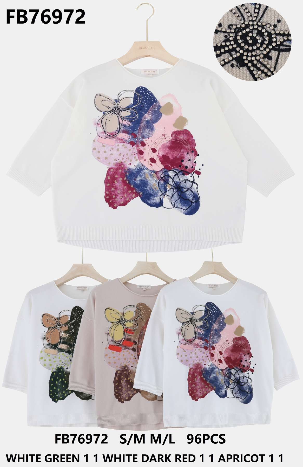 Swetry damskie , Size s/m-m/l, paczka 6szt ,mix kolor