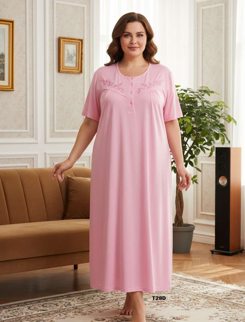 Koszule nocne Damskie , Size m-3xl, paczka 10szt ,mix kolor