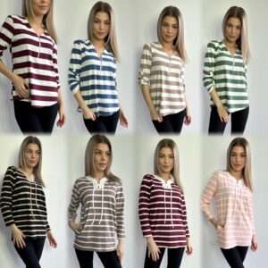 Bluzki Damskie , Size 38-46, paczka 5szt ,1kolor