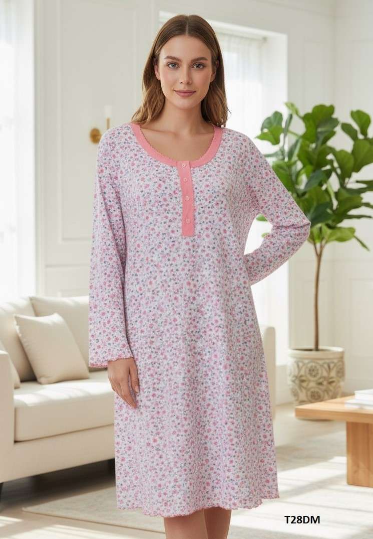 Koszule nocne DAMSKA , Size m-3xl, paczka 10szt ,1kolor