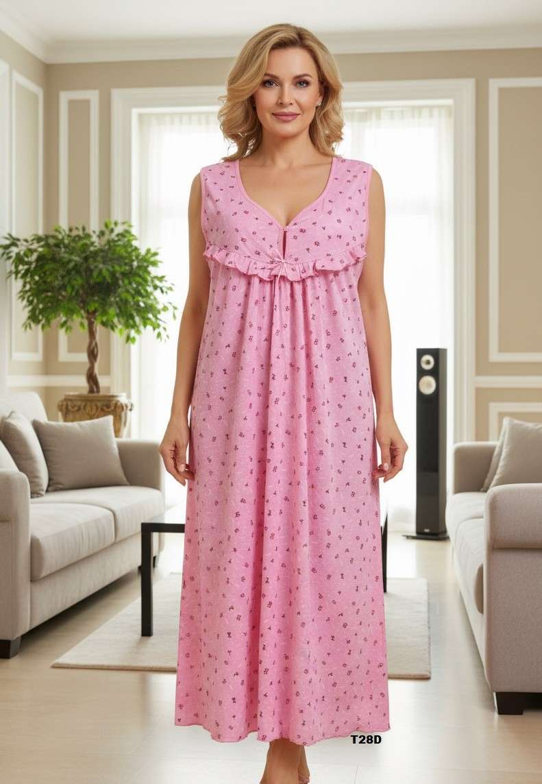 Koszule nocne DAMSKA , Size l-4xl, paczka 10szt ,mix kolor