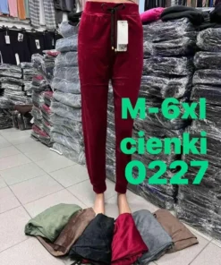 Spodnie DAMSKIE , size m-6xl, paczka 12szt , mix kolor