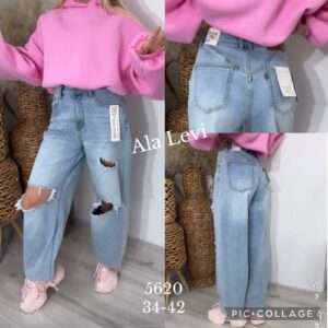 Jeansy Damskie , Size 34-42, paczka  10szt ,1 kolor