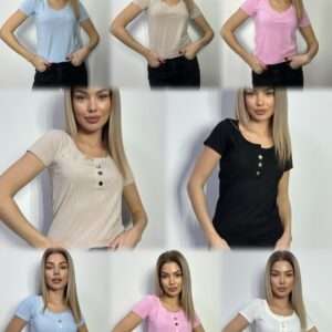 Bluzki Damskie , Size s/m-l/xl, paczka 4szt ,1kolor