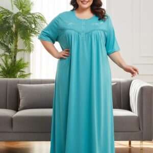 Koszule nocne Damskie , Size 4-8xl, paczka 10szt ,mix kolor