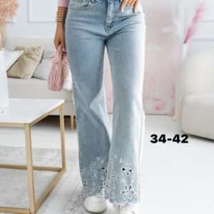 Jeansy Damskie , Size 34-42, paczka  10szt ,1 kolor