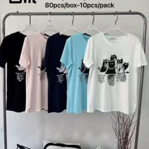 Bluzki Damskie , Size l/xl-2/3xl, paczka 10szt ,mix kolor