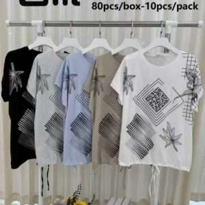 Bluzki Damskie , Size xl/2xl-3/4xl, paczka 10szt ,mix kolor