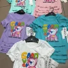 Bluzki DZIECIĘCA size 4-14 lat, paczka 6szt ,1 kolor