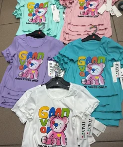 Bluzki DZIECIĘCA size 4-14 lat, paczka 6szt ,1 kolor