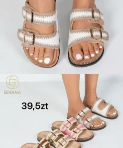 Klapki na obcasie DAMSKIE (36-41, 12par) (Sao chép)