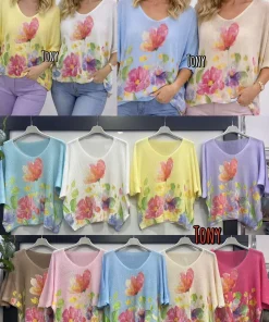 Bluzki damskie, Size uni,paczka 6szt,mix kolor (Sao chép)