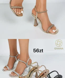 Sandały na obcasie Damskie (36-41, 12par) (Sao chép)
