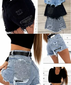 Spodenki jeansowe damskie,size xs-xl, paczka 10szt ,1kolor (Sao chép)