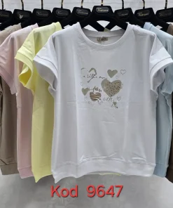 Bluzki damskie tureckie, Size uni ,paczka 12szt mix kolor (Sao chép)