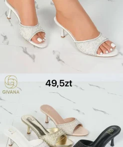 Klapki na obcasie Damskie (36-41, 12par) (Sao chép)