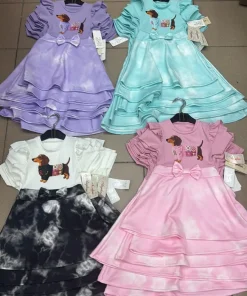 Sukienki DZIECIĘCA size 4-14lat, paczka 6szt ,1 kolor (Sao chép)