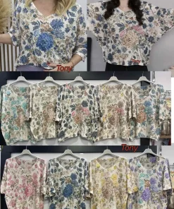 Bluzki damskie, Size uni,paczka 6szt,mix kolor