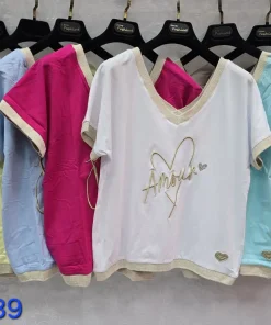 Bluzki damskie tureckie, Size uni ,paczka 6szt mix kolor (Sao chép)
