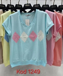 Bluzki damskie tureckie, Size uni ,paczka 12szt mix kolor (Sao chép)