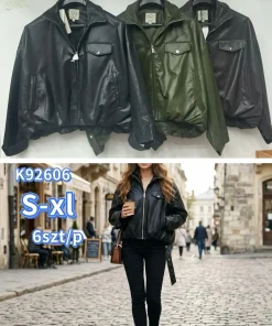Kurtki skórzane damskie, Size s-l,paczka 6szt 1kolor (Sao chép)
