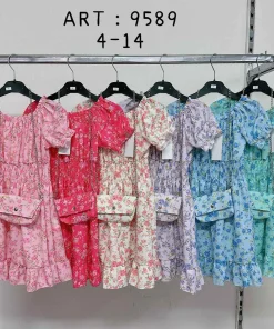 Sukienki DZIECIĘCA , size 4-14lat, paczka 6szt ,1kolor (Sao chép)